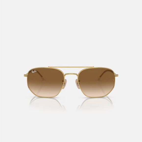 Ray-Ban Accessories - Ray-ban Round metal aviator sunglasses with gold frame and brown lens brand new